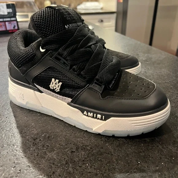 AMIRI Black Mesh Women's Sneakers - Picture 3 of 7